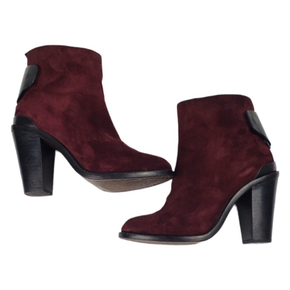 RAG & BONE Kerr Suede Burgundy Ankle Bootie
